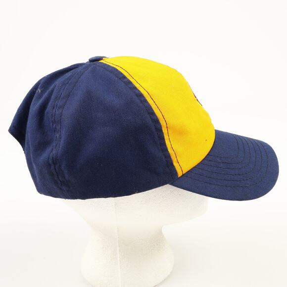 Vintage BSA Boy Cub Scouts Wolf Badge Patch Snapback Packable Hat Blue Yellow - Picture 4 of 9